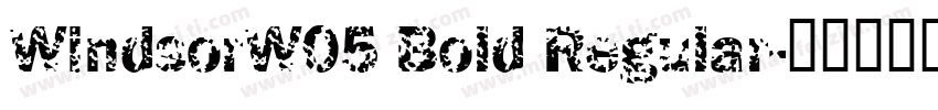 WindsorW05 Bold Regular字体转换